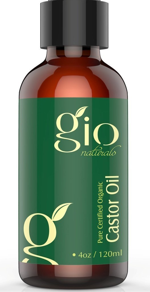 Gio Naturals Organic Cold Pressed Castor Oil, Regrowth Treatment for Hair