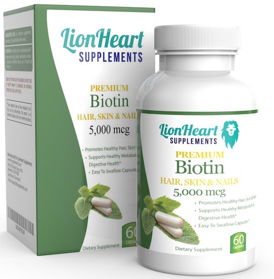 LionHeart Supplements Premium Biotin 5000 Mcg