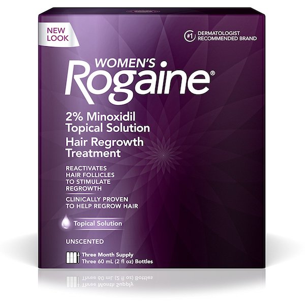Women's Rogaine 2% Minoxidil Topical Solution for Hair Thinning and Loss